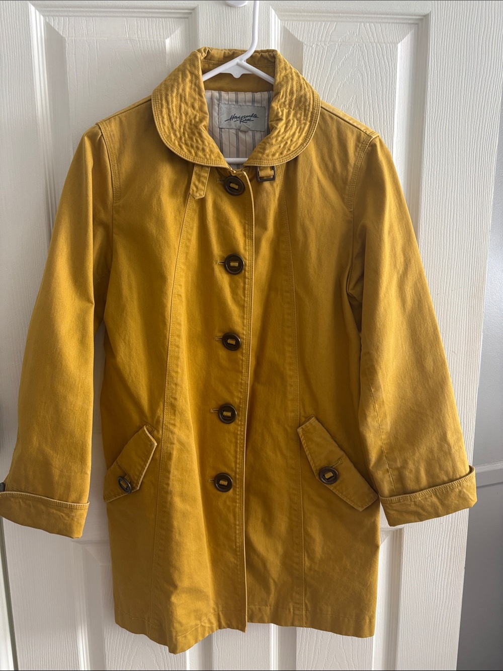 Women's Mustard Yellow Trench Coat by